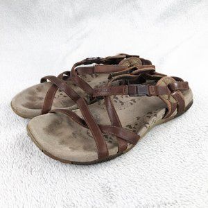 Merrell Women’s San Remo Strappy Leather Sandals, Size 6